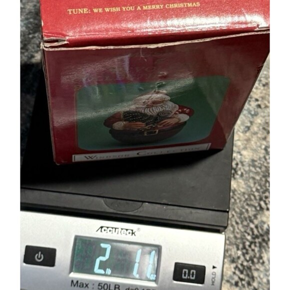 Vtg Musical Revolving Santa 7” Windsor Collection Roly Poly Video Works Wind 90s - Picture 12 of 12